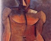坐着的男裸体 - 巴勃罗·毕加索